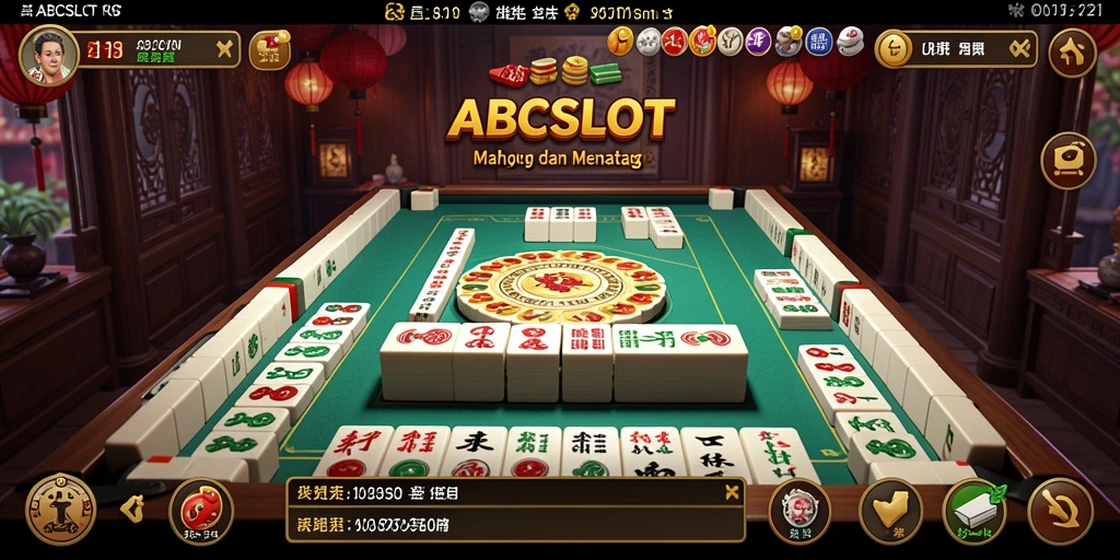 Screenshot gameplay ABCSLOT yang menunjukkan keseruan permainan Mahjong.