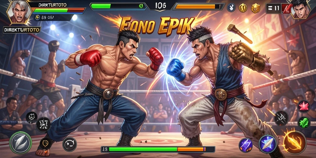 Tampilan gameplay DIREKTURTOTO yang mendebarkan dan penuh aksi.