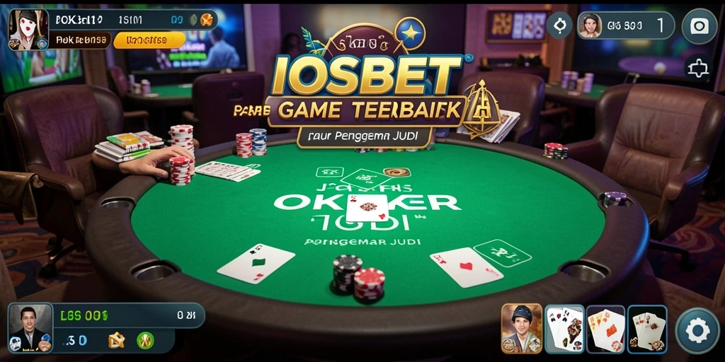 Screenshot gameplay IOSBET yang menampilkan suasana poker yang mendebarkan.