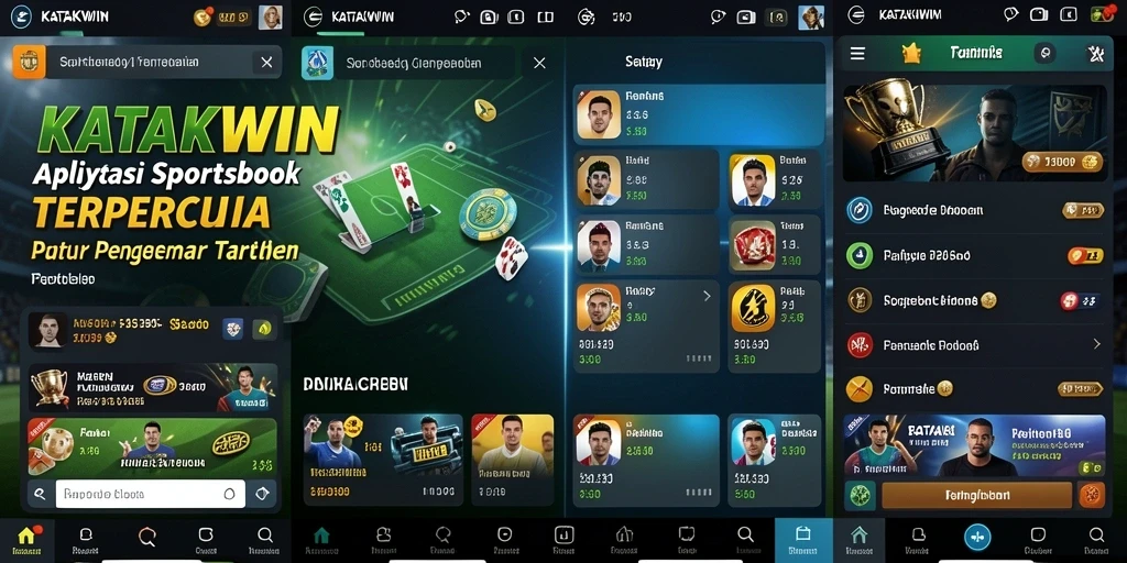 Screenshot KATAKWIN menampilkan beragam opsi taruhan olahraga yang menarik.