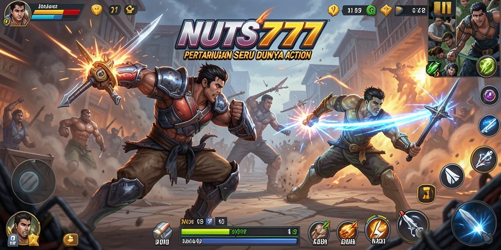 Menampilkan gameplay seru dengan pertarungan intens di NUTS777.