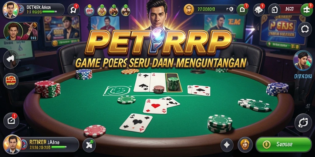 Tampilan gameplay poker yang seru di PETIRRP.
