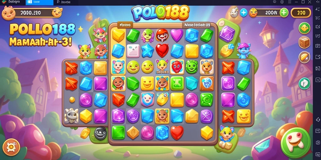Screenshot menampilkan gameplay seru dari POLO188 dalam kategori Match-3.