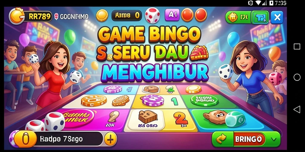 Screenshot gameplay Bingo RR789 yang menarik dan menghibur.