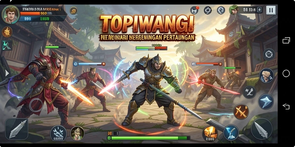 Tampilan gameplay menarik dari TOPIWANGI dengan strategi mendalam.