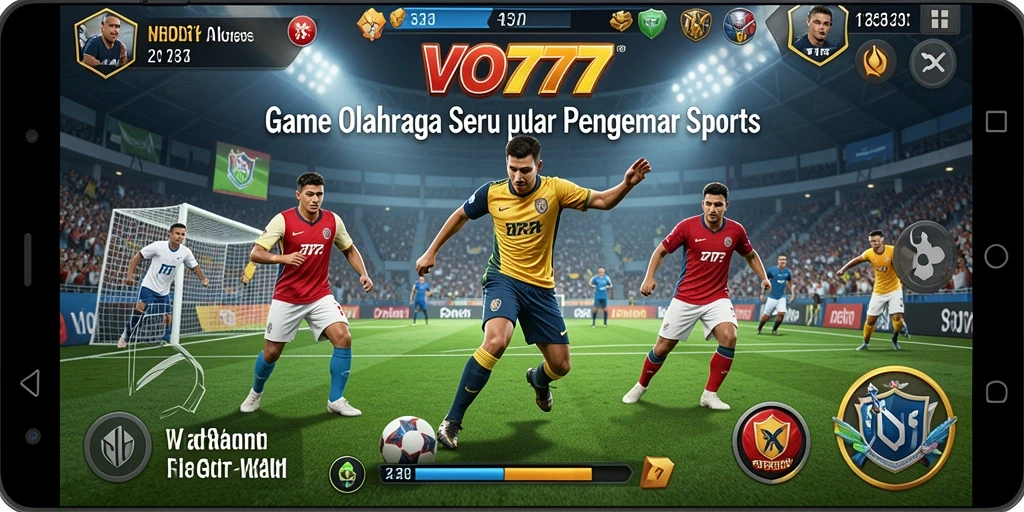 Screenshot utama VO777 menampilkan aksi olahraga yang mendebarkan.