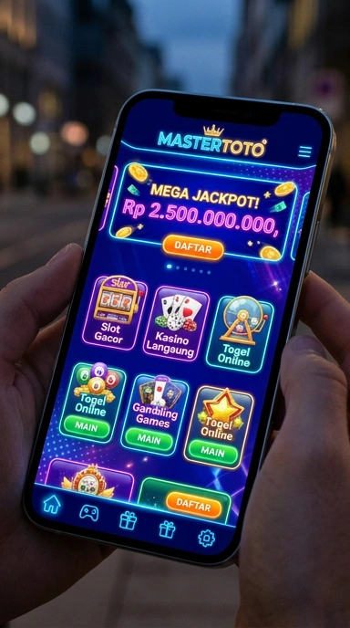 Halaman kategori aplikasi di masrertoto yang lengkap.